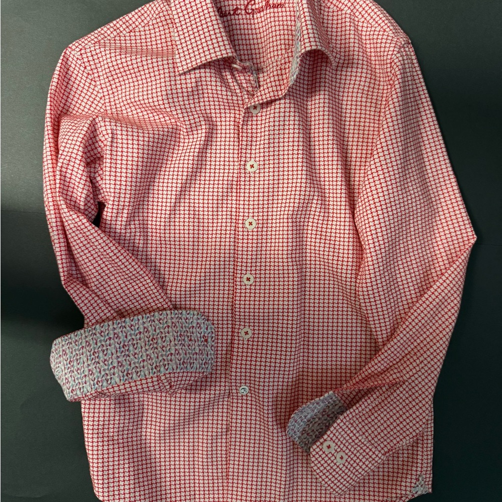 Robert Graham Red Gingham Button Down Shirt